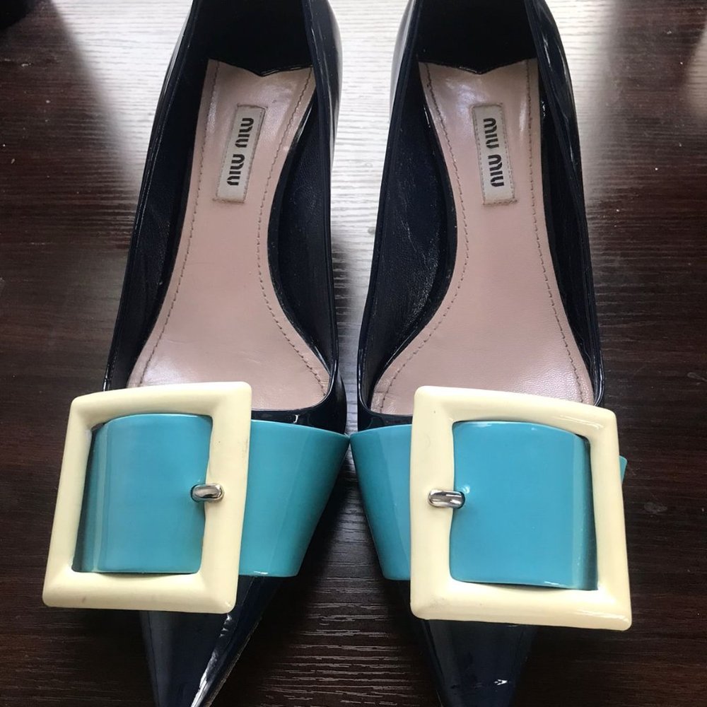 Miu Miu Bucke heels 39
